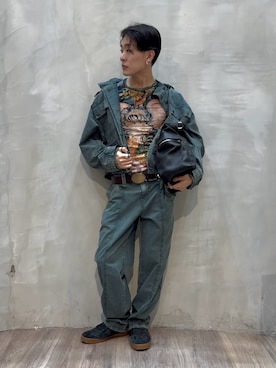 Desigual原宿 STAFFさん（メンズ・168cm）の秋コーディネート