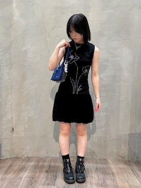 「Desigual」｜Desigual原宿 STAFFさん（レディース・158cm）の夏コーディネート