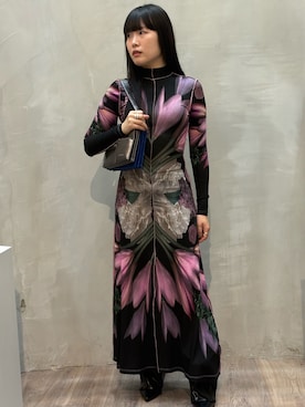 「スタッフ」｜Desigual原宿 STAFFさん（レディース・158cm）の冬コーディネート