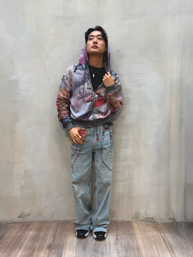 「Desigual（デシグアル）のアイテム」を使った、Desigual原宿 STAFFさん（レディース・163cm）の夏コーディネート