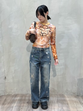 Desigual原宿 STAFFさん（レディース・156cm）の夏コーディネート