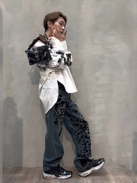 「Desigual（デシグアル）のアイテム」を使った、Desigual原宿 STAFFさん（メンズ・167cm）の春コーディネート