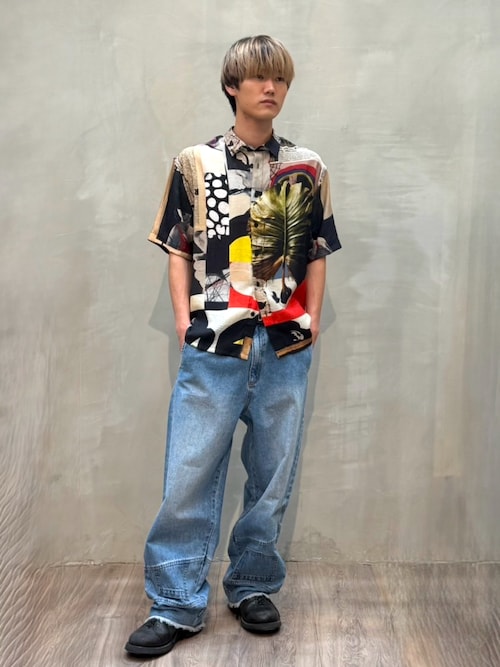 デニム・ジーパン Golden  Wide Light Blue Jeans Golden Goose Blue Wide-Leg Jeans Golden Goose Deluxe Brand