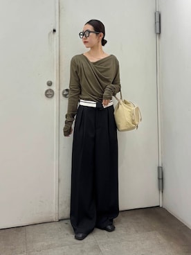 「キレイめカジュアルコーデ」｜kannaさん（レディース・154cm）の春コーディネート