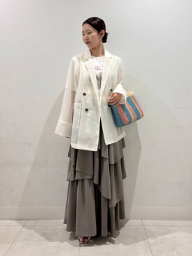 「キレイめカジュアルコーデ」｜kannaさん（レディース・154cm）の春コーディネート