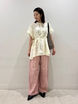 「キレイめカジュアルコーデ」｜kannaさん（レディース・154cm）の春コーディネート