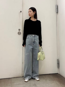 「SENSE OF PLACE by URBAN RESEARCH（センスオブプレイスバイアーバンリサーチ）のコインローファー（ローファー）」を使った、kannaさん（レディース・154cm）の春コーディネート