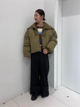 「アイテム（サンダル）」を使った、kannaさん（レディース・155cm）の冬コーディネート