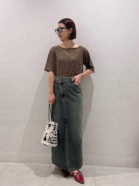 「SENSE OF PLACE by URBAN RESEARCH（センスオブプレイスバイアーバンリサーチ）のアイテム（パンプス）」を使った、kannaさん（レディース・155cm）の夏コーディネート