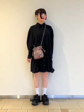 「アイテム（チュニック）」を使った、𖤐KIRA𖤐 さん（レディース・158cm）の秋コーディネート