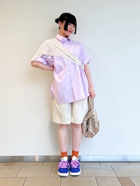 「アイテム（財布/小物）」を使った、𖤐KIRA𖤐 さん（レディース・158cm）の夏コーディネート
