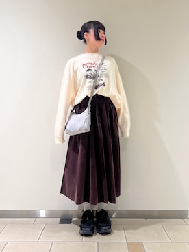 「SENSE OF PLACE by URBAN RESEARCH（センスオブプレイスバイアーバンリサーチ）のアイテム」を使った、𖤐KIRA𖤐 さん（レディース・158cm）の秋コーディネート