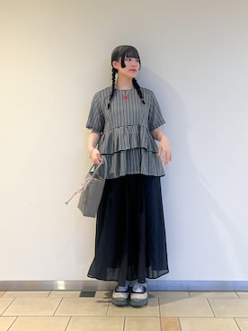 「RODE SKO（ロデスコ）のアイテム」を使った、𖤐KIRA𖤐 さん（レディース・158cm）の夏コーディネート
