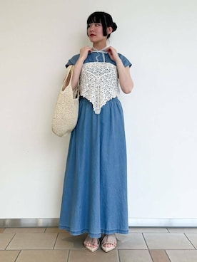 「SMELLY（スメリー）のアイテム（財布/小物）」を使った、𖤐KIRA𖤐 さん（レディース・158cm）の夏コーディネート