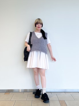 「アイテム（ワンピース、ピンク系）」を使った、‪☆KIRA‪☆さん（レディース・158cm）の秋コーディネート
