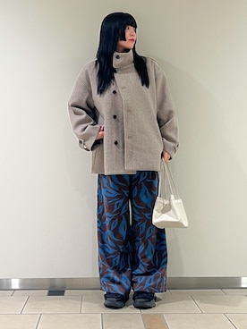 「アイテム（テーラードジャケット、ベージュ系）」を使った、𖤐KIRA𖤐 さん（レディース・158cm）の秋コーディネート