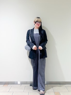 「アイテム（サロペット/オーバーオール）」を使った、‪☆KIRA‪☆さん（レディース・158cm）の秋コーディネート