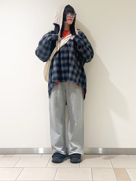 「URBAN RESEARCH Sonny Label（アーバンリサーチサニーレーベル）のアイテム（パンツ）」を使った、𖤐KIRA𖤐 さん（レディース・158cm）の冬コーディネート