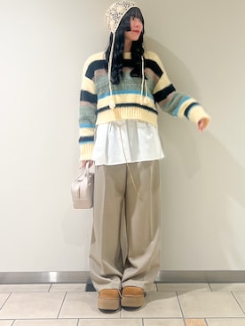 「ITEMS URBANRESEARCH（アイテムズ アーバンリサーチ）のアイテム」を使った、𖤐KIRA𖤐 さん（レディース・158cm）の冬コーディネート