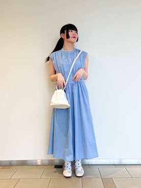 「アイテム（バレエシューズ）」を使った、𖤐KIRA𖤐 さん（レディース・158cm）の夏コーディネート