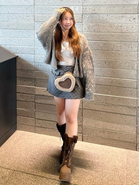 「アイテム（キャミソール）」を使った、ねねさん（レディース・148cm）の夏コーディネート