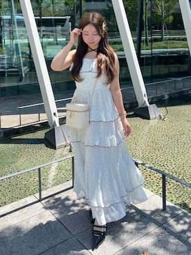 「one after another NICE CLAUP（ワンアフターアナザーナイスクラップ）のアイテム（ワンピース）」を使った、ねねさん（レディース・148cm）の秋コーディネート