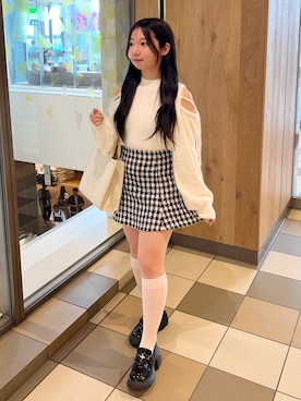 「one after another NICE CLAUP（ワンアフターアナザーナイスクラップ）のアイテム」を使った、ねねさん（レディース・148cm）の秋コーディネート