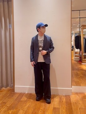 「GLOSTER（グロスター）のアイテム」を使った、りきさん（メンズ・168cm）の夏コーディネート