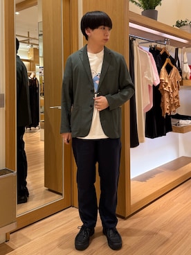 「アイテム（テーラードジャケット）」を使った、りきさん（メンズ・168cm・20代）の夏コーディネート
