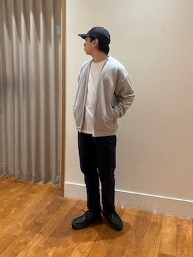 「GLOSTER（グロスター）のアイテム（パンツ）」を使った、りきさん（メンズ・168cm）の春コーディネート