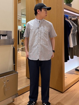 「GLOSTER（グロスター）のアイテム」を使った、りきさん（メンズ・168cm）の夏コーディネート