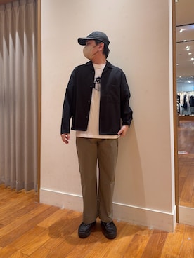 「GLOSTER（グロスター）のアイテム（パンツ）」を使った、りきさん（メンズ・168cm）の春コーディネート