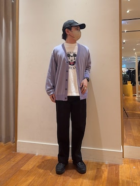 「GLOSTER（グロスター）のアイテム（パンツ）」を使った、りきさん（メンズ・168cm）の春コーディネート