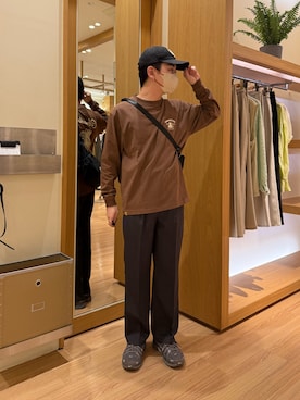 「COBMASTER（コブマスター）のアイテム」を使った、りきさん（メンズ・168cm）の秋コーディネート