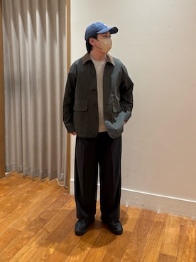 「GLOSTER（グロスター）のアイテム（パンツ）」を使った、りきさん（メンズ・168cm）の春コーディネート