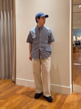 「GLOSTER（グロスター）のアイテム」を使った、りきさん（メンズ・168cm）の春コーディネート