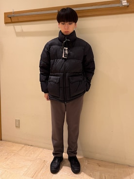 「アイテム（ダウンジャケット/コート）」を使った、りきさん（メンズ・168cm・20代）の秋コーディネート