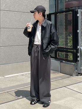 「アイテム（ブルゾン）」を使った、りきさん（メンズ・168cm・20代）の夏コーディネート