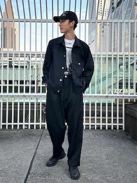 「アイテム（デニムジャケット）」を使った、nakajiryoさん（メンズ・178cm）の夏コーディネート