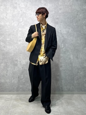 「アイテム（ハンドバッグ）」を使った、nakajiryoさん（メンズ・178cm）の秋コーディネート