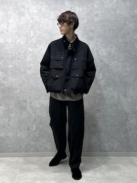 「アイテム（スリッポン）」を使った、nakajiryoさん（メンズ・178cm・20代）の秋コーディネート