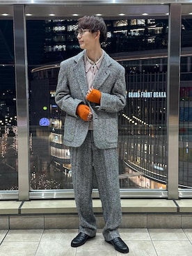 「アイテム（手袋）」を使った、nakajiryoさん（メンズ・178cm・20代）の冬コーディネート