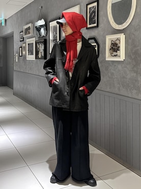 「アイテム（カバーオール）」を使った、nakajiryoさん（メンズ・178cm）の秋コーディネート