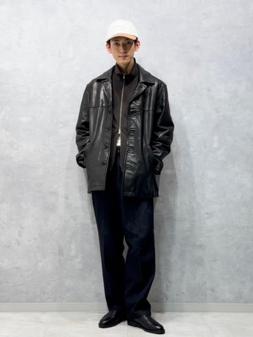 ウォッシュド ラムレザー カーコート（カバーオール）｜ADAM ET ROPE