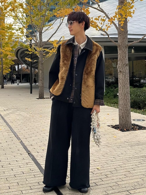 別注》【BARBOUR/バブアー】リバーシブル フロントジップ ファー