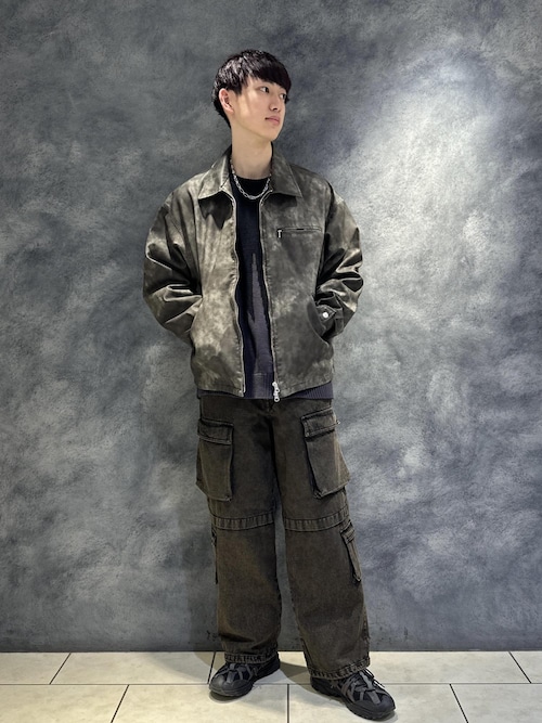 セール】ダブルZIPシンセティックレザーブルゾン（ブルゾン）｜JUNRED