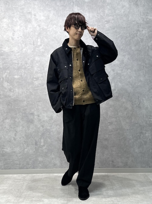 モヘアミックス オーバーサイズ クルーネックカーディガン