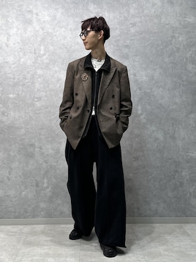 「Champion（チャンピオン）のアイテム（スウェットパンツ）」を使った、nakajiryoさん（メンズ・178cm）の秋コーディネート