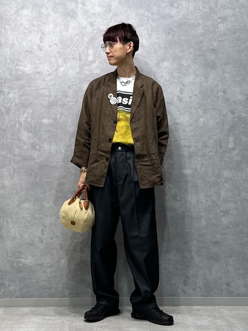【NIKKE】ワイド イージー デニム スラックス / ADAM ET ROPE' JEANS -GRID-