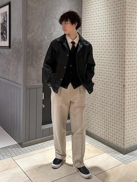 nakajiryoさん（メンズ・178cm）の冬コーディネート